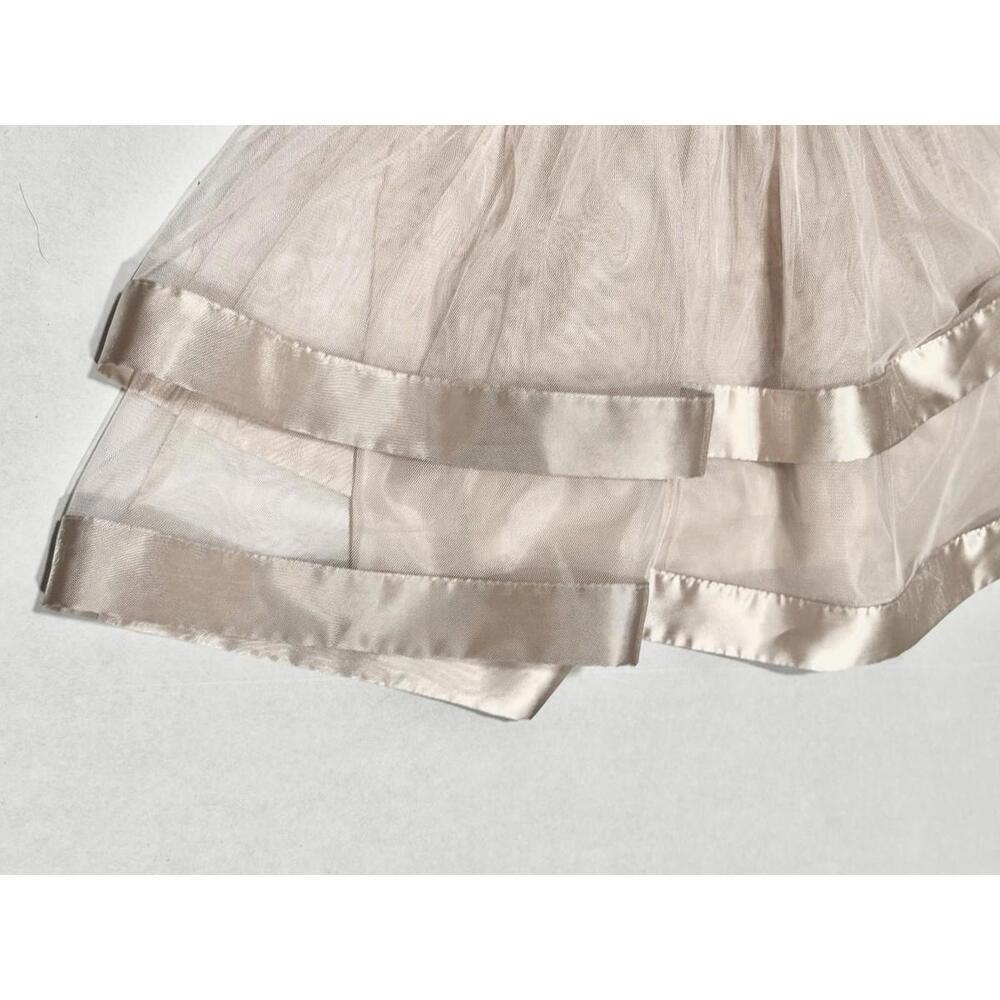 Speechless Kids Girls Dress Midi Sleeveless Champagne Lined Bow Lining Size 6X - Picture 15 of 15